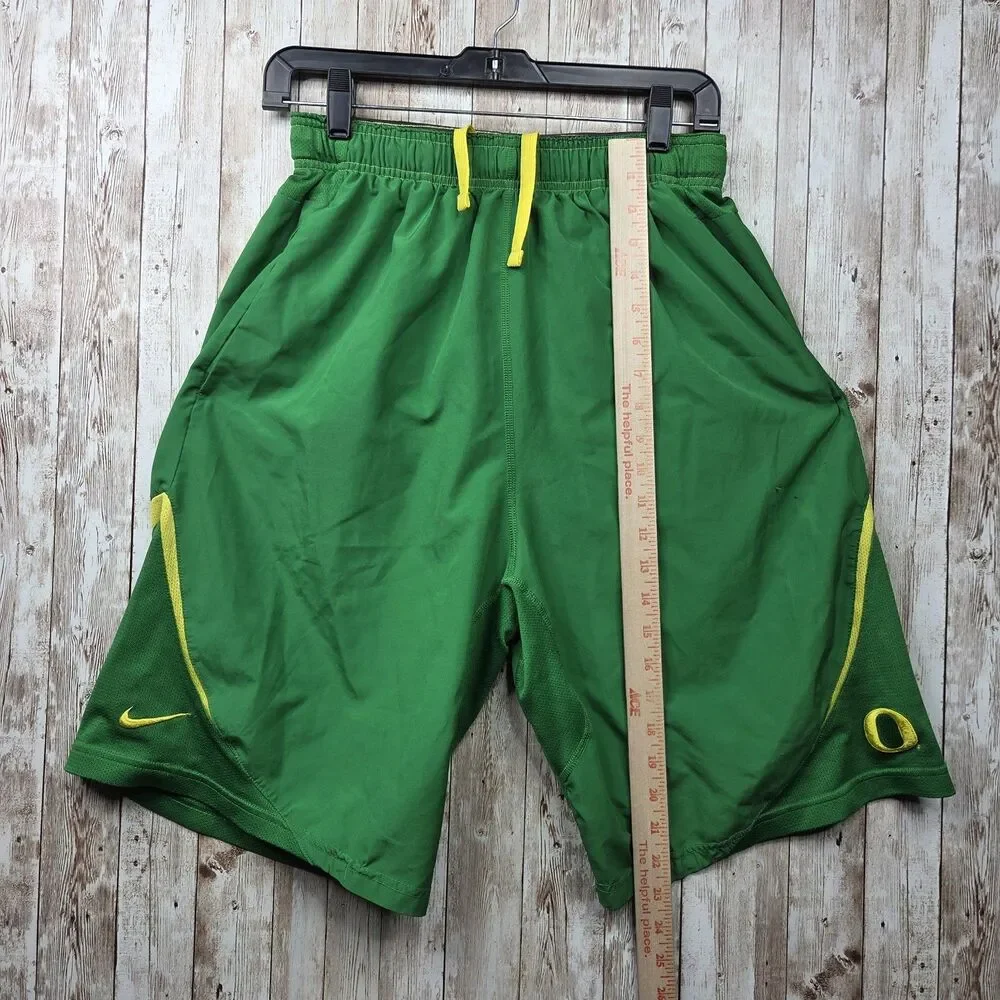 Nike Dri-Fit Oregon Ducks Shorts Mens Size Medium Green Yellow NCAA Basketball